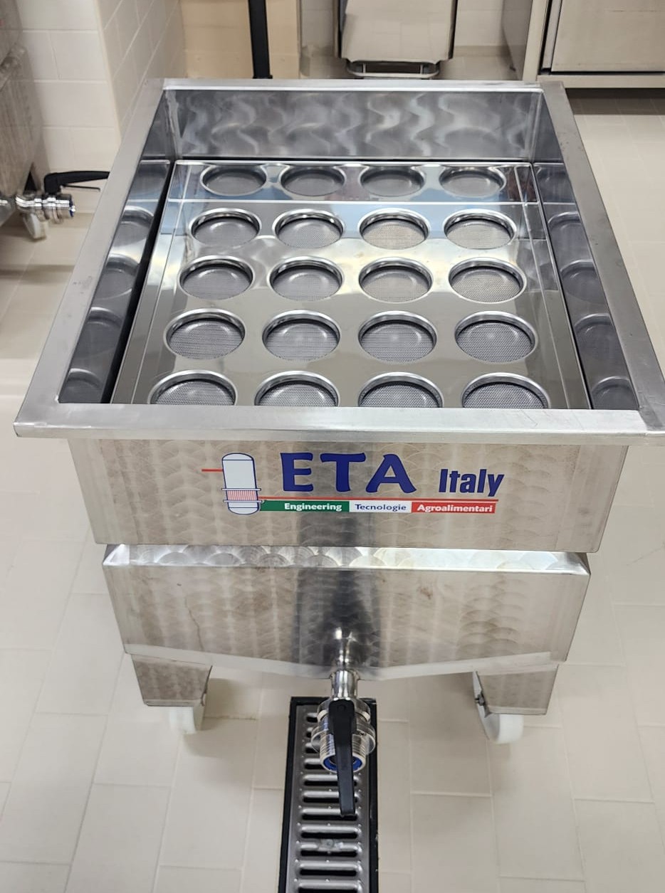 Carrello portastampi cagliata